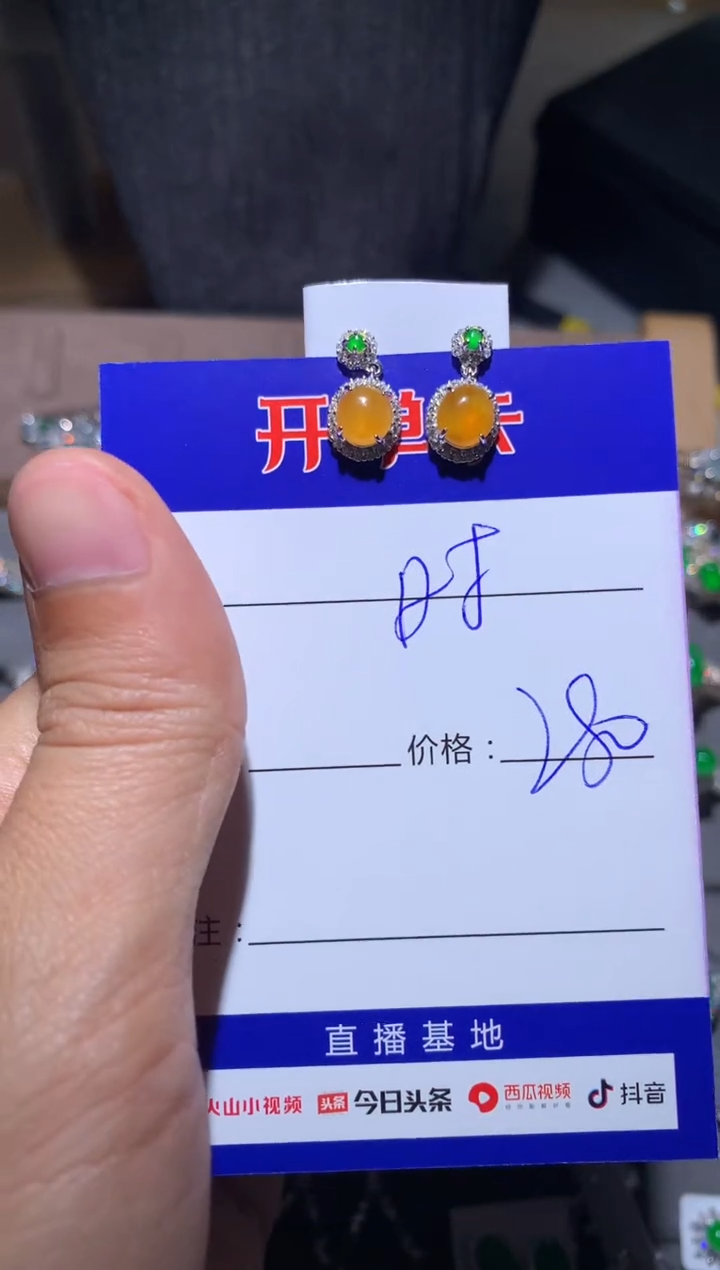 【闪购商品】翡翠耳饰银S925镶嵌 拾光里的我们