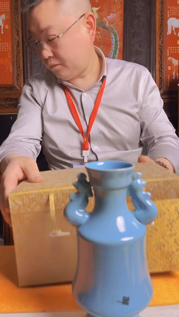 摆件陶瓷景德镇现代陶瓷流水50    带防伪标