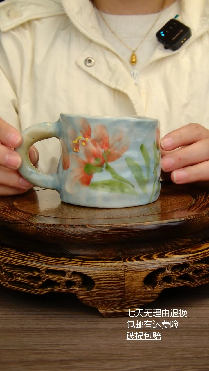 【闪购商品】杯子杯子纯手工手绘景德镇