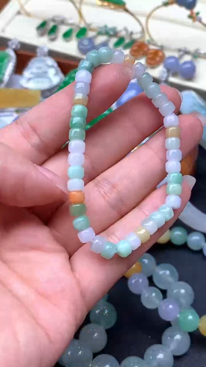 【闪购商品】翡翠手串未镶嵌14-天然翡翠