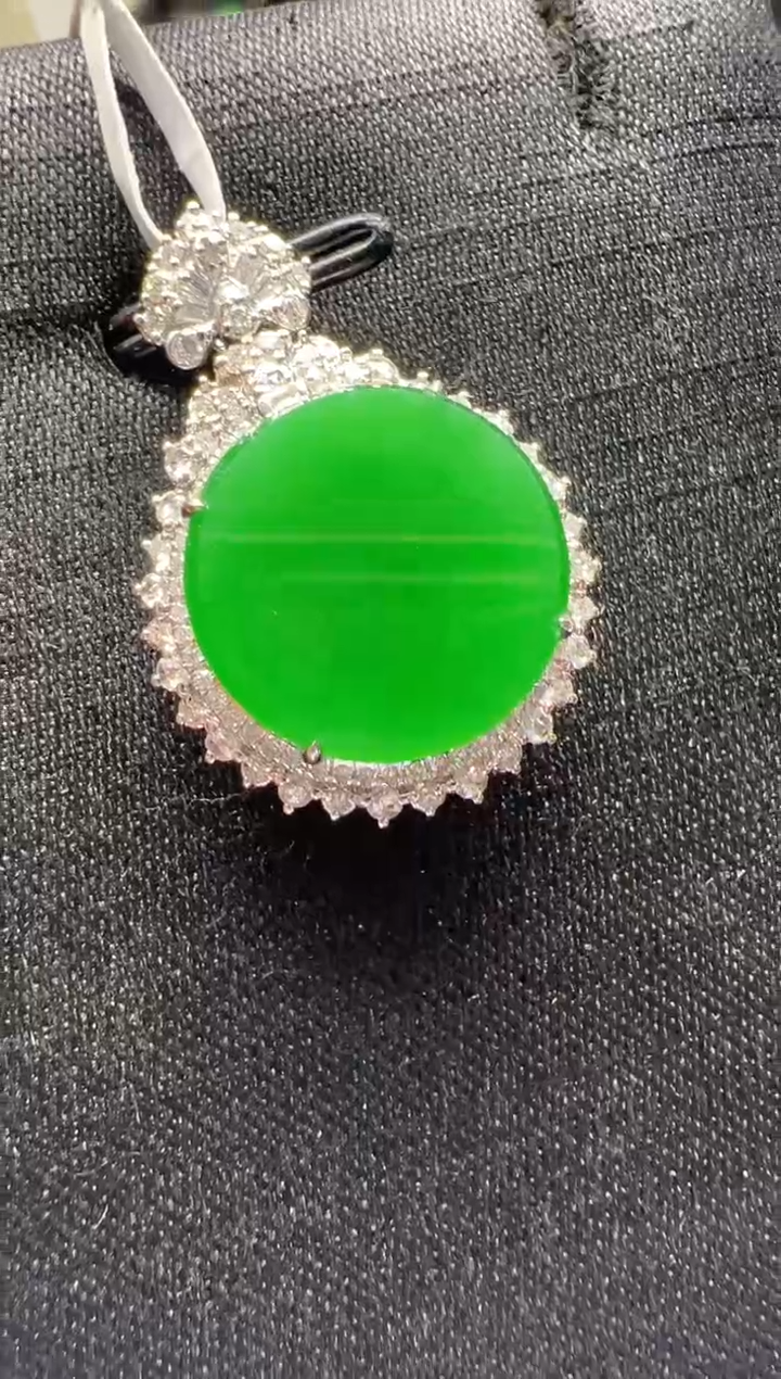 【闪购商品】翡翠吊坠(不含链)18K金镶嵌多样性团购发一件