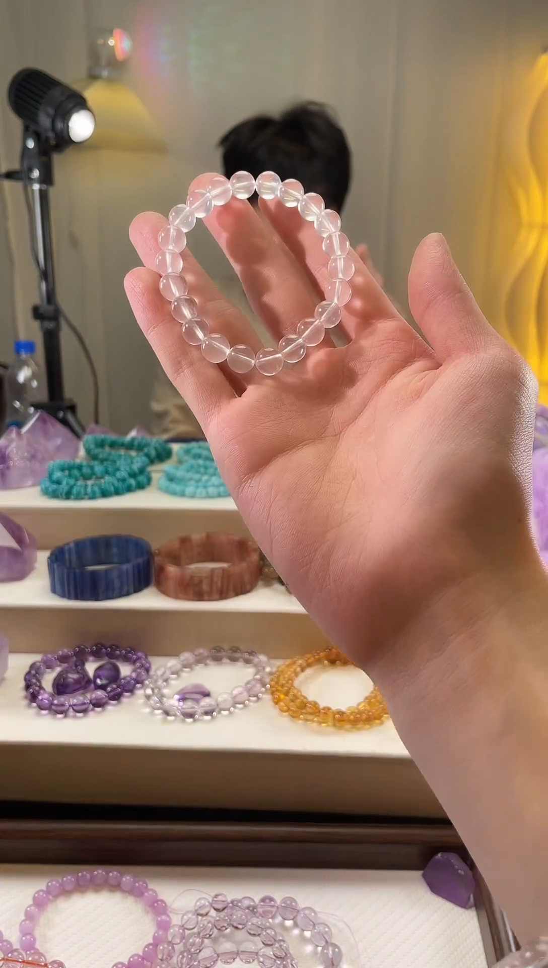 未镶嵌手串水晶奶白水晶手串