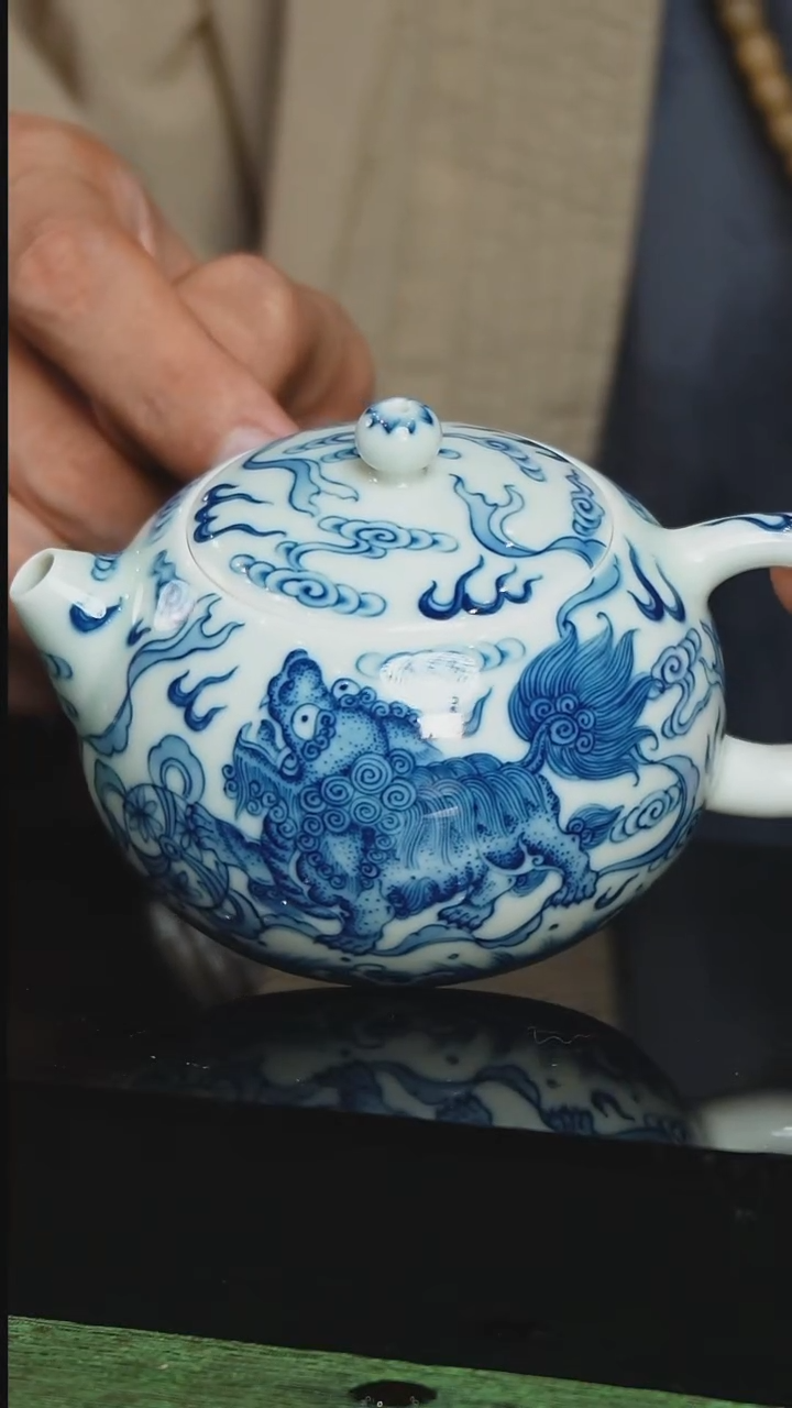 明珠堂 柴窑青花 陶瓷