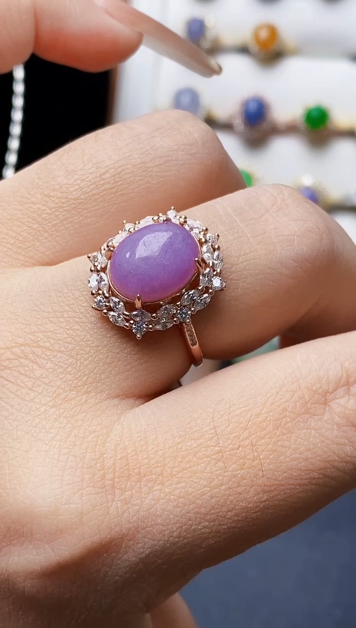 银S925镶嵌戒指翡翠2424