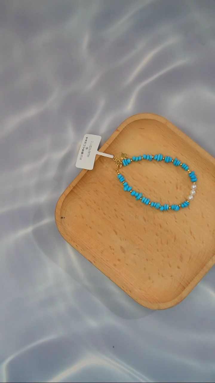 【闪购商品】绿松石手链银S925镶嵌发货一件