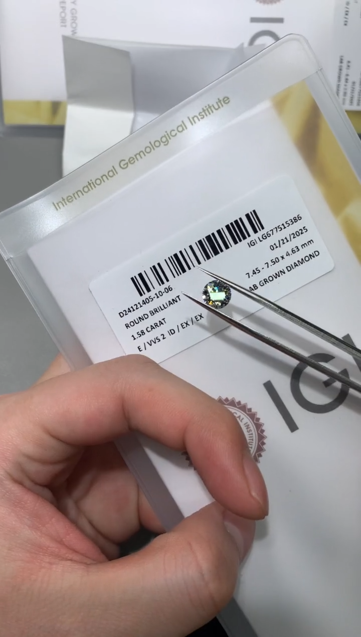 【闪购商品】实验室培育钻石裸石未镶嵌1.58E677515386