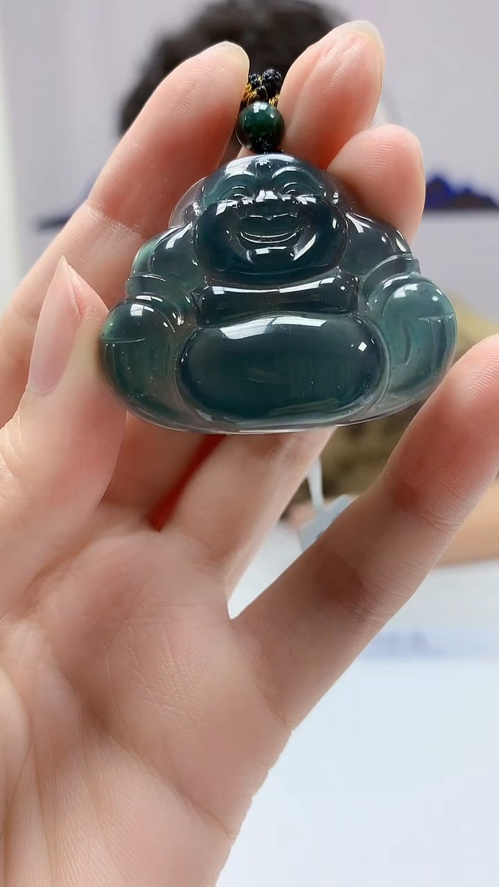 【闪购商品】定制翡翠未镶嵌4688zm-毛货挂件佛公138