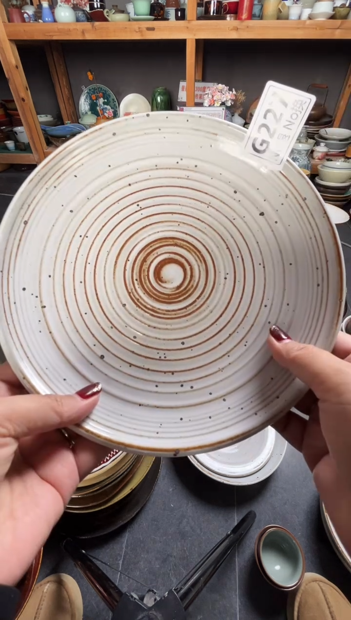 瓷片小**友g227白麻点螺纹碟福利