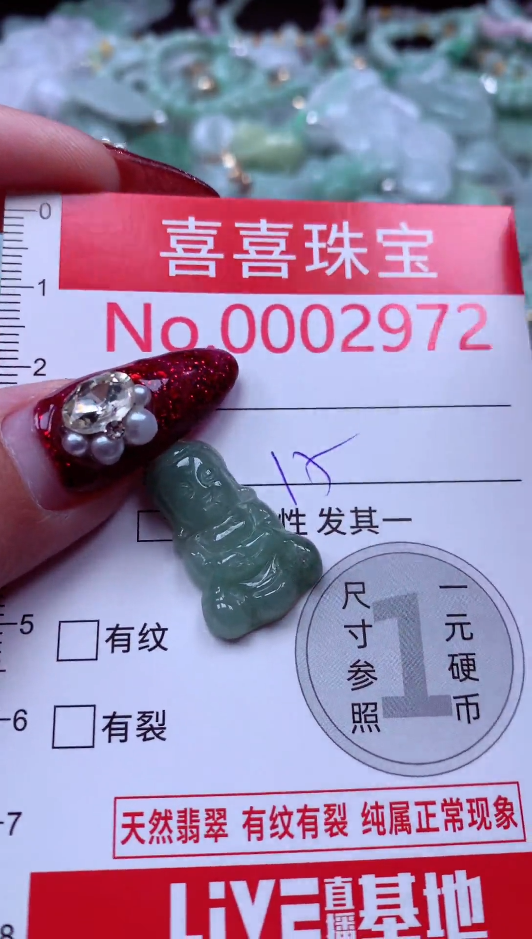 颈饰未镶嵌翡翠2972