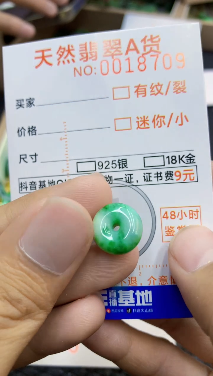 翡翠未镶嵌吊坠(不含链)1
