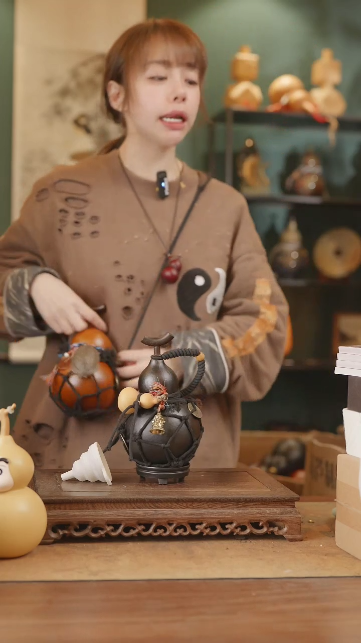 【闪购商品】237号精品天然大漆工艺防渗内胆酒葫芦~