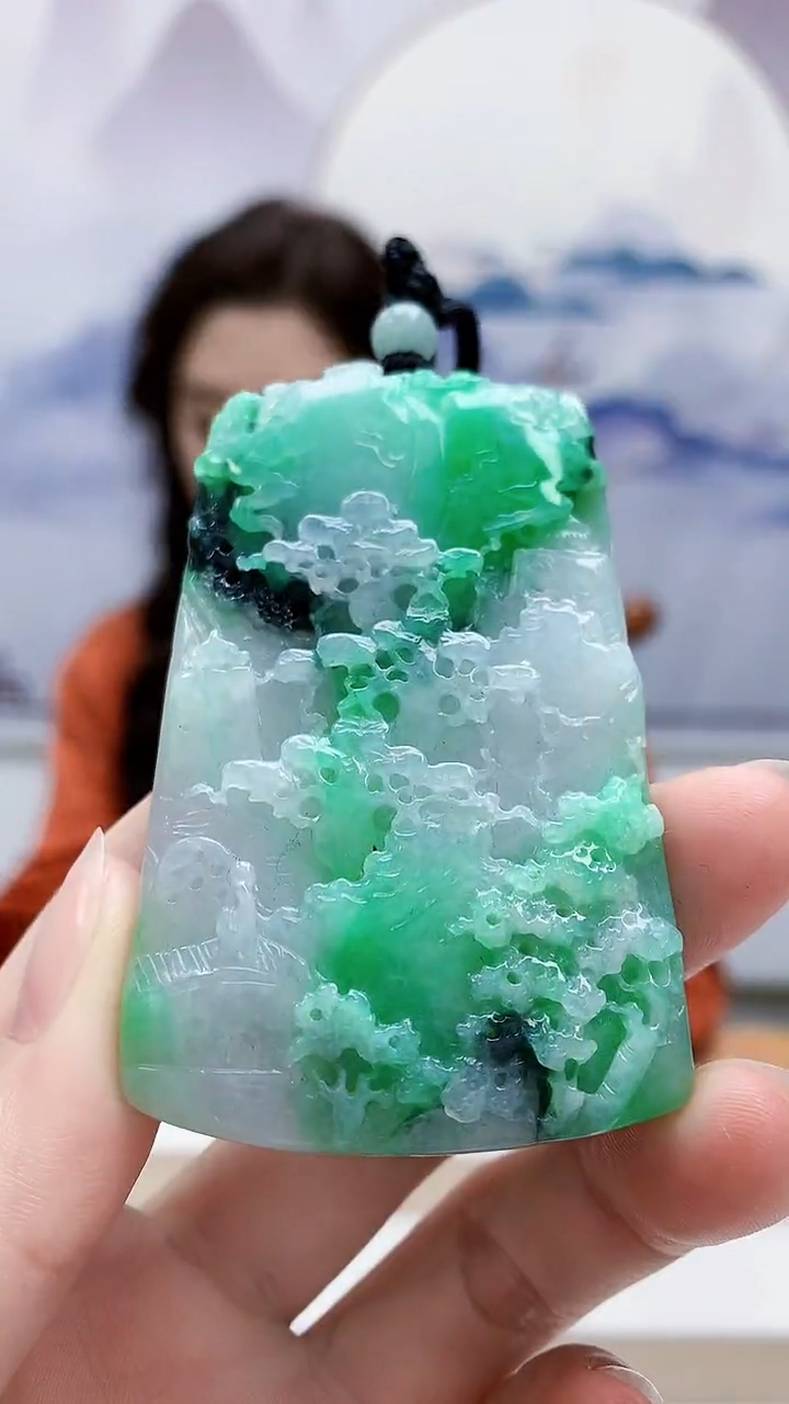 未镶嵌定制翡翠4829ry-毛货挂件142