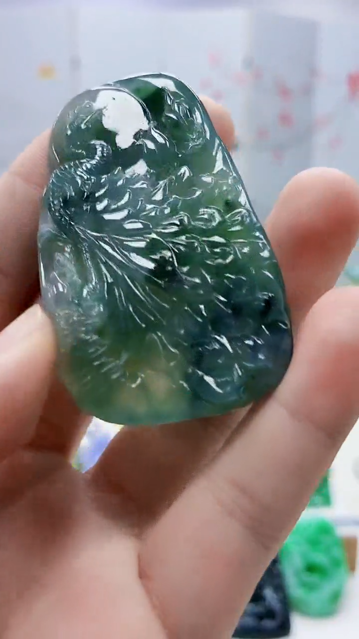 未镶嵌定制翡翠4688bb-毛货挂件66