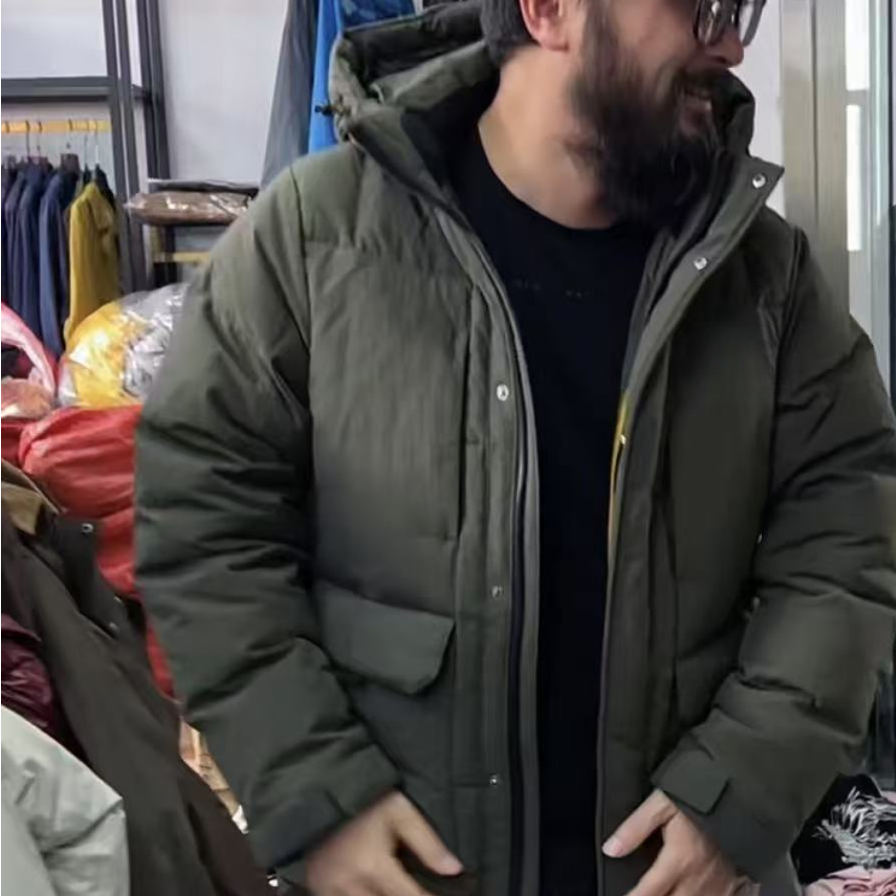 NOSKIN地理羽子时尚多袋外套