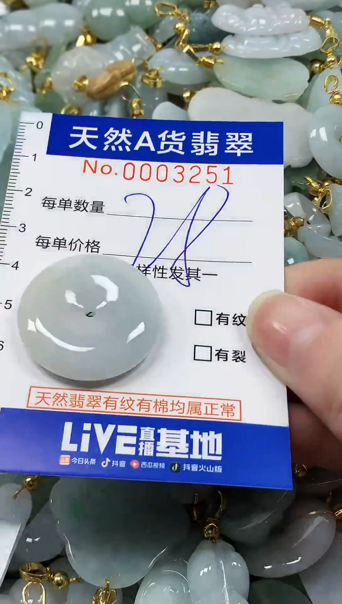 颈饰未镶嵌翡翠 纯天然a货翡翠