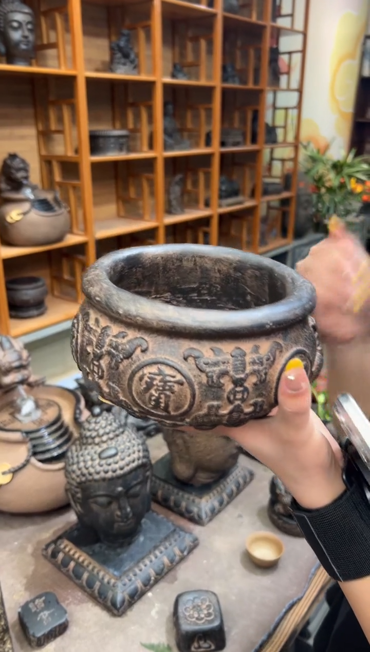 陶土【火山泥】聚宝盆