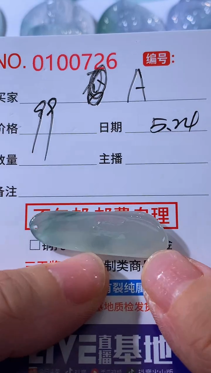 翡翠未镶嵌颈饰！A