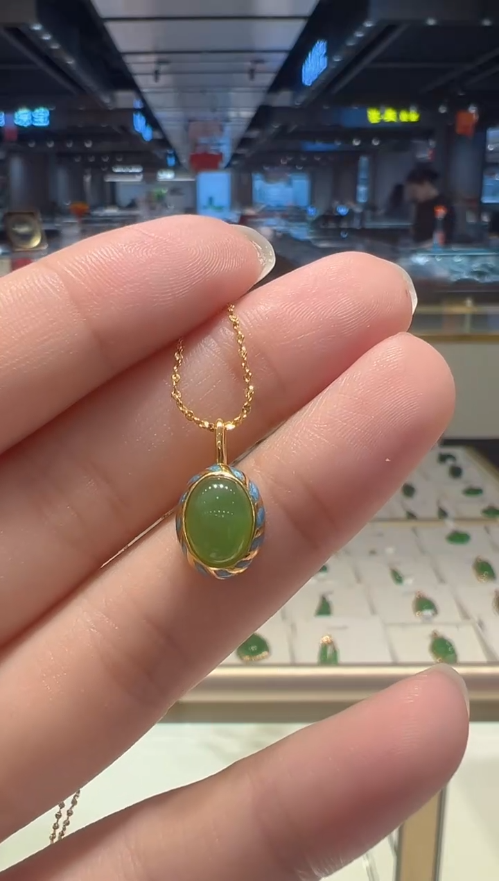 【闪购商品】和田玉耳饰银S925镶嵌07