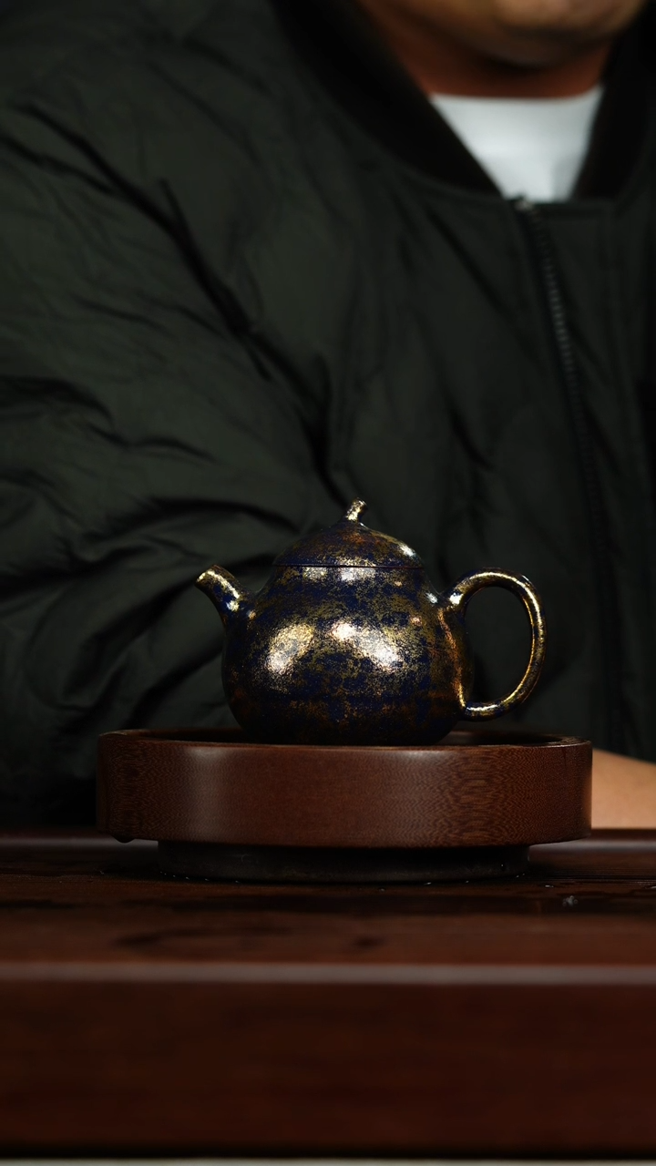 【闪购商品】紫砂茶壶g23柴烧大漆壶