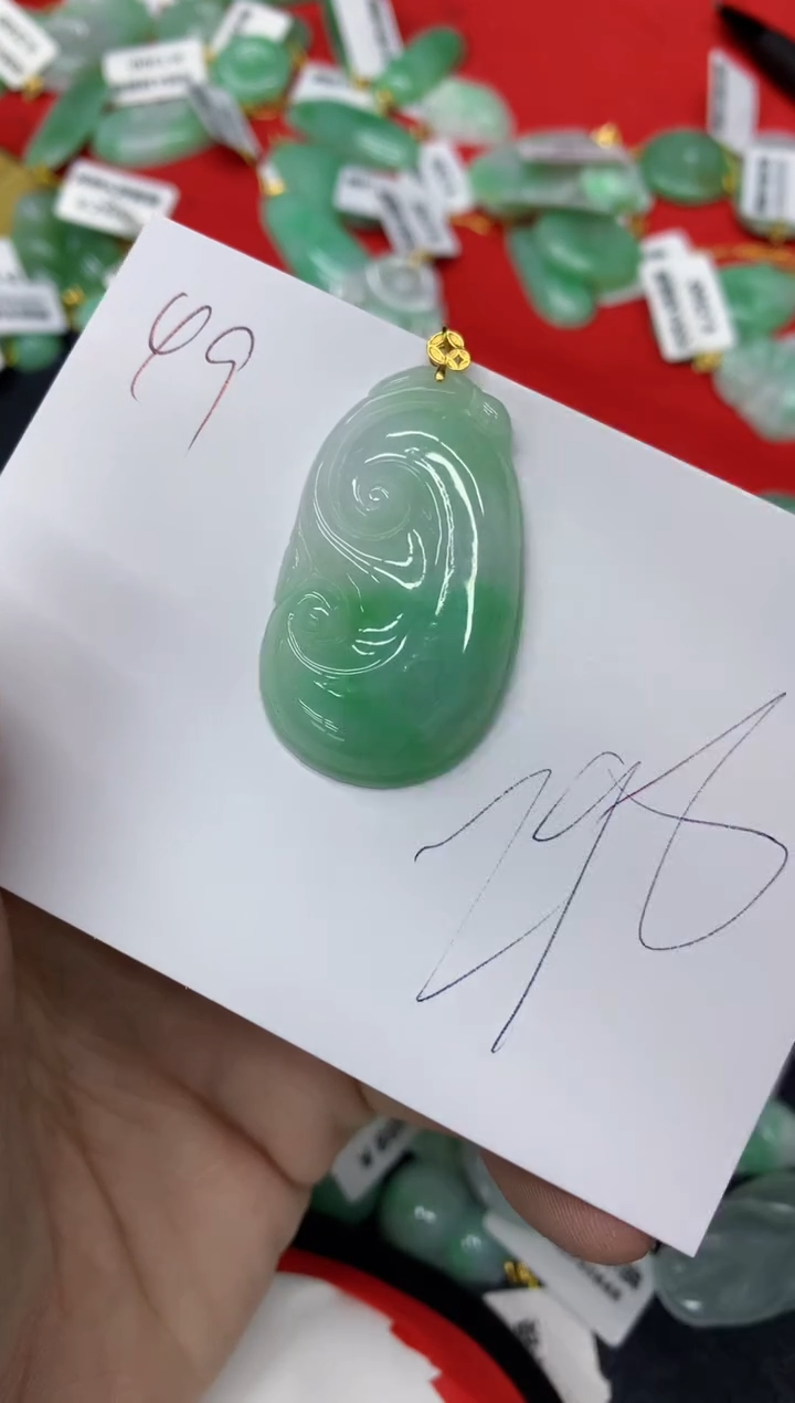 【闪购商品】翡翠颈饰18K金镶嵌1111111111