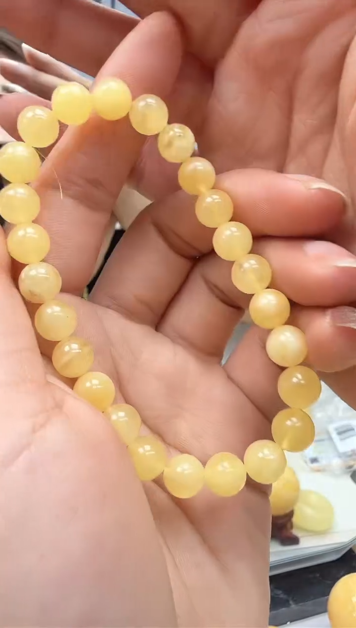 【闪购商品】琥珀裸石未镶嵌微瑕手串