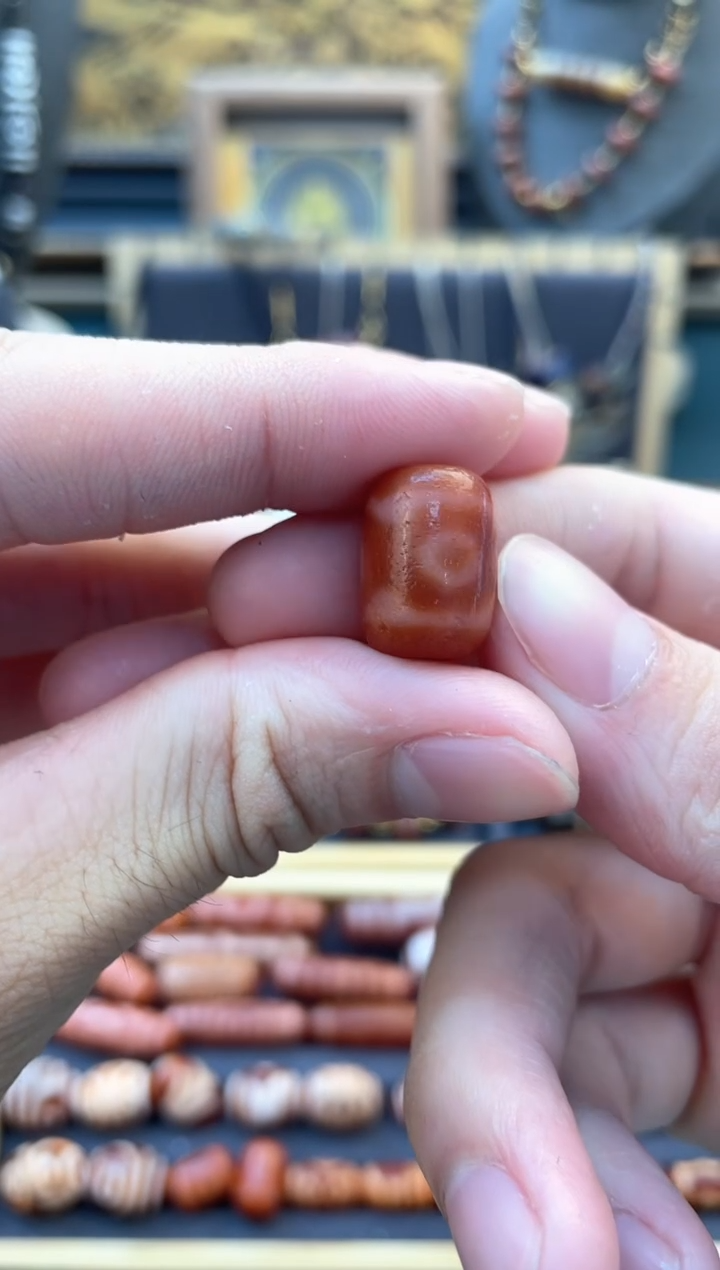 玛瑙/玉髓颈饰未镶嵌美泓熊猫三眼单珠