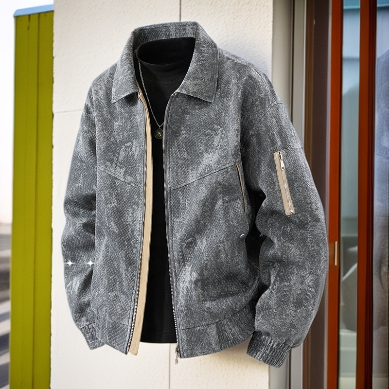 褂子新款短款保暖春秋季潮牌潮流帅气立领休闲百搭初秋男士外套