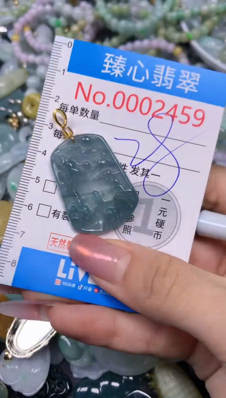 【闪购商品】翡翠颈饰未镶嵌含绳0002459