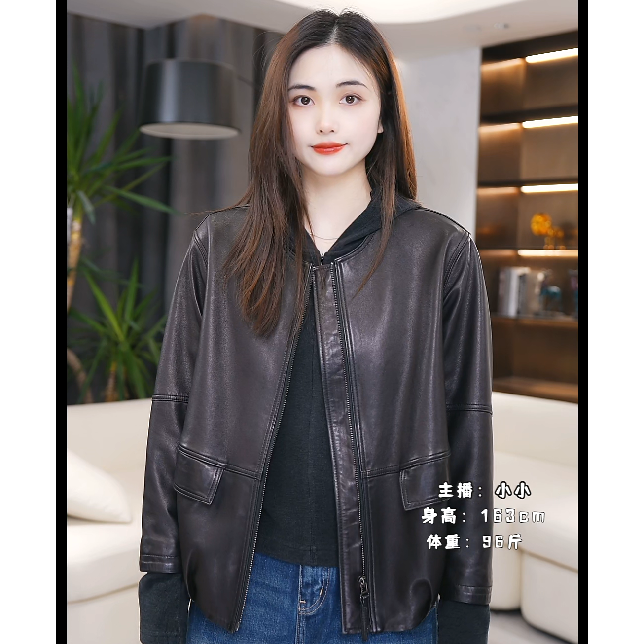 LAZYVISION时尚短款休闲女士皮衣外套ZMD-32153小小