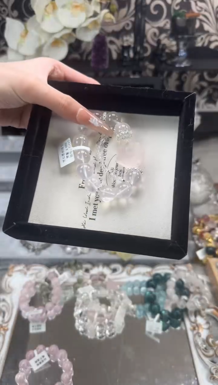 【闪购商品】烟晶手链银S925镶嵌天然水晶 多样性发货