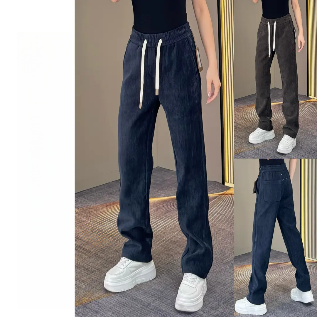 【双十一特惠】秋冬男士新款雪尼尔绒亲肤百搭加厚挺阔直筒休闲裤