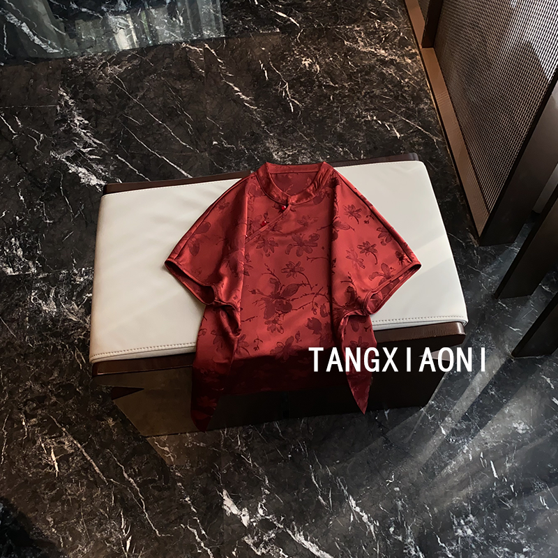 人间【小正红】提花手工上衣