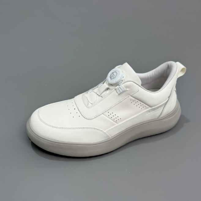 秋季新品25109时尚旋转扣白色夏季运动休闲鞋单鞋舒适休闲皮鞋