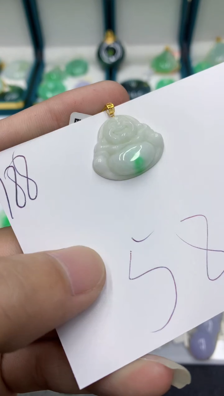 【闪购商品】翡翠颈饰18K金镶嵌翡翠