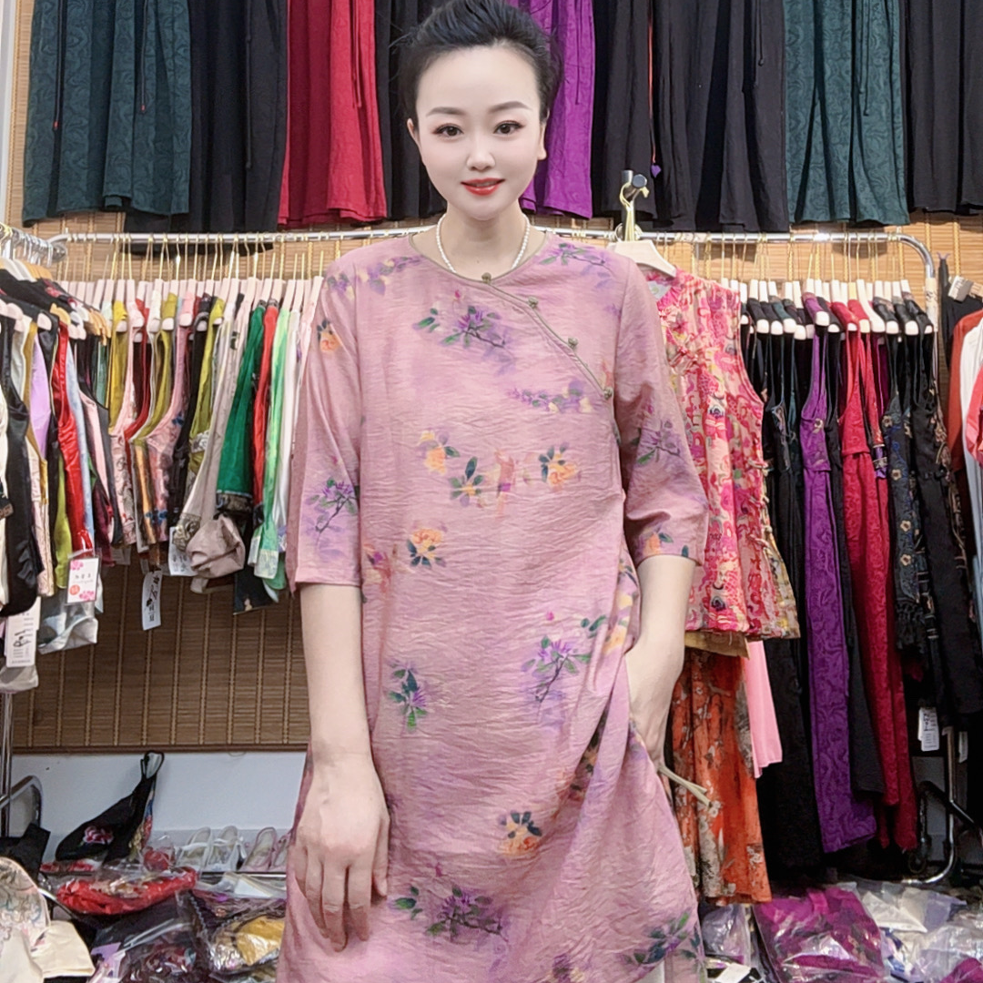 663款时尚气质夏季新中式上衣