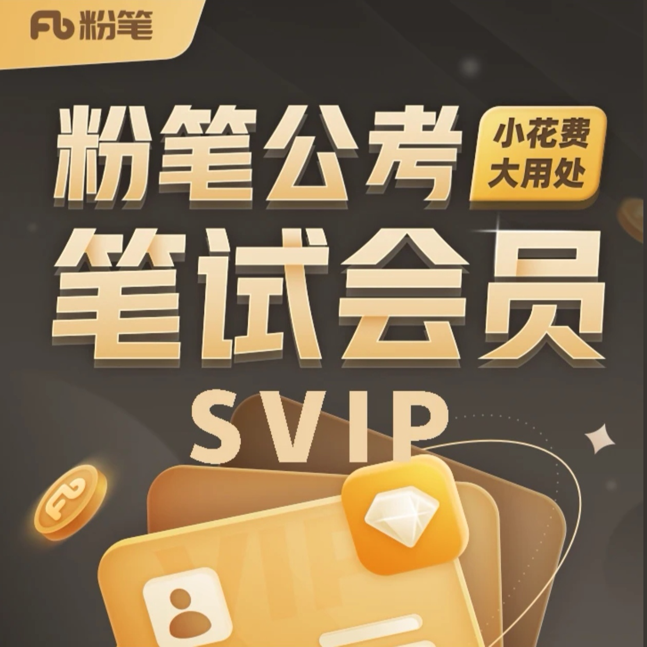 粉笔【粉笔会员】粉笔公考SVIP笔试会员：行测/申论官方正品