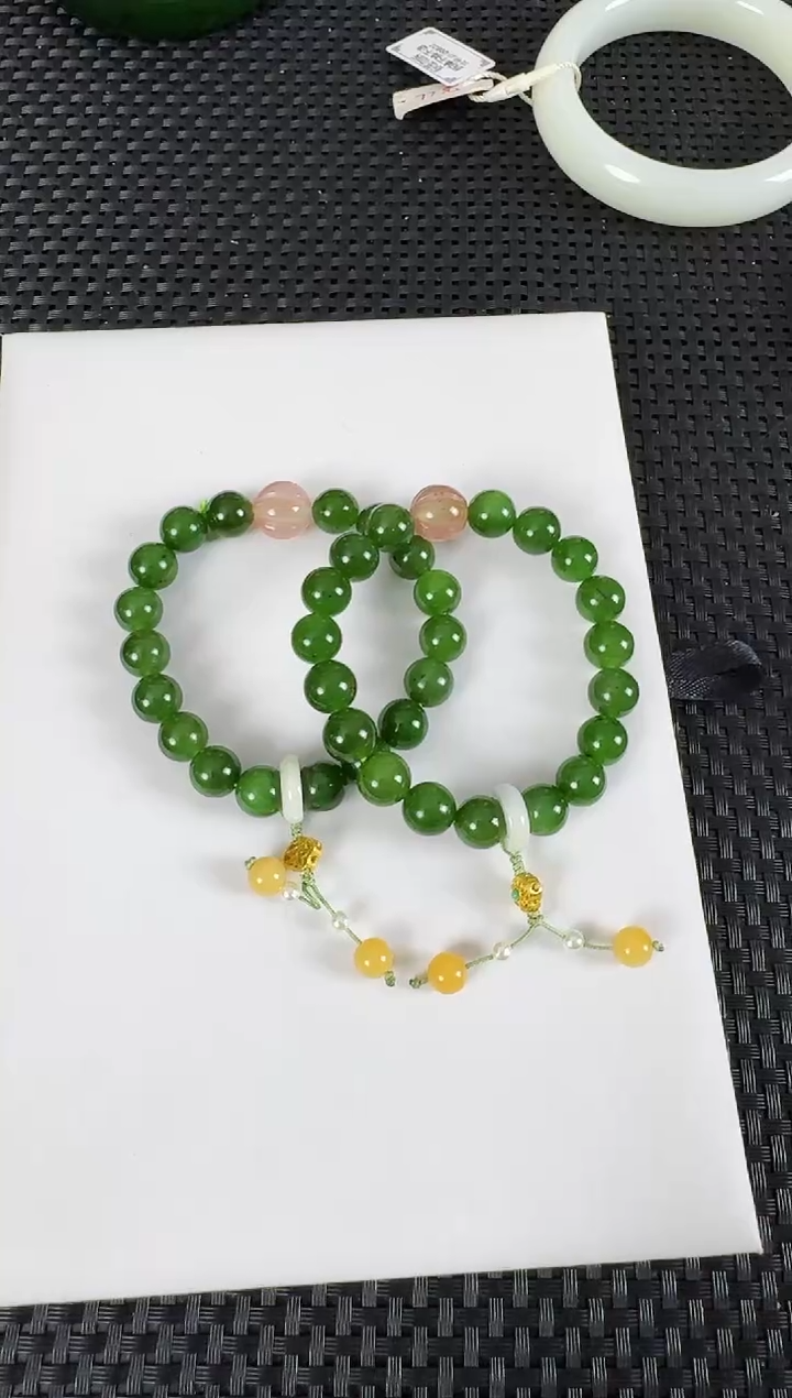【闪购商品】和田玉（碧玉）手串未镶嵌约10MM多样性发一