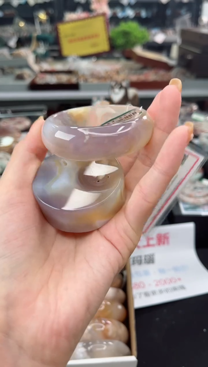 【闪购商品】石英质玉手镯未镶嵌51圈口（赠品镯心）1540414