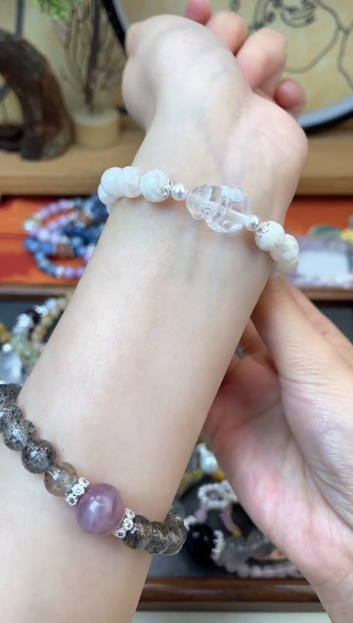 【闪购商品】水晶手链银S925镶嵌1286手串