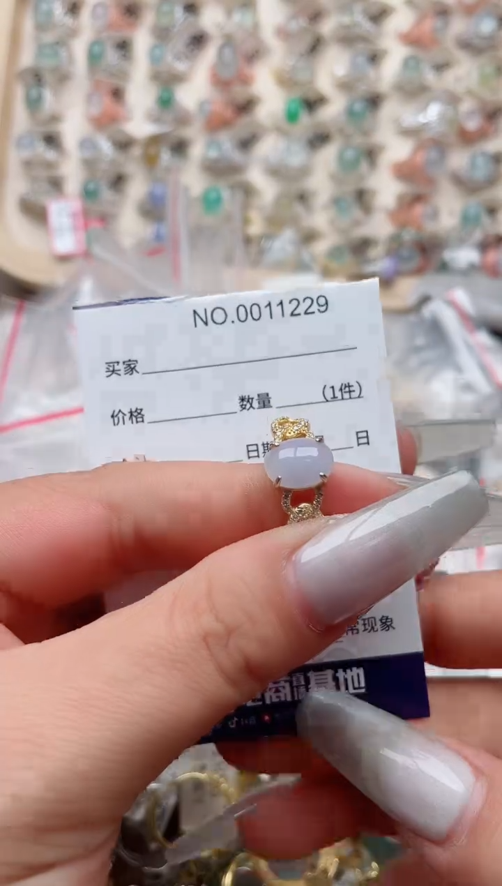 【闪购商品】翡翠戒指银S925镶嵌、