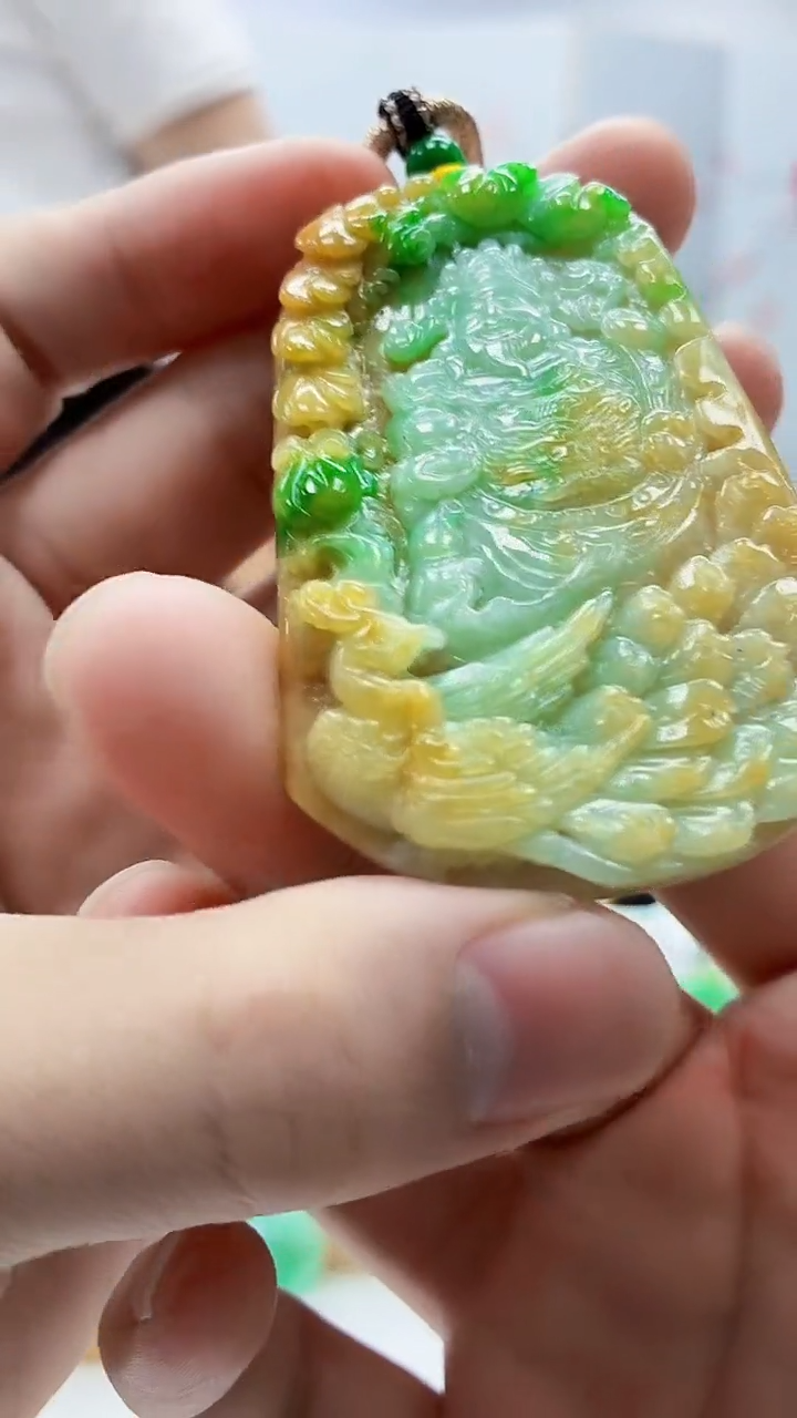 未镶嵌定制翡翠4688bb-毛货挂件68