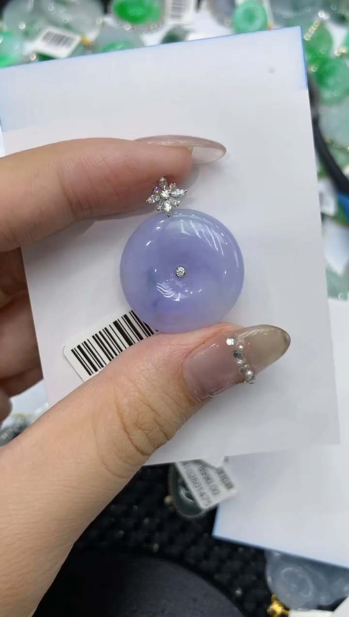 【闪购商品】翡翠颈饰18K金镶嵌222222222