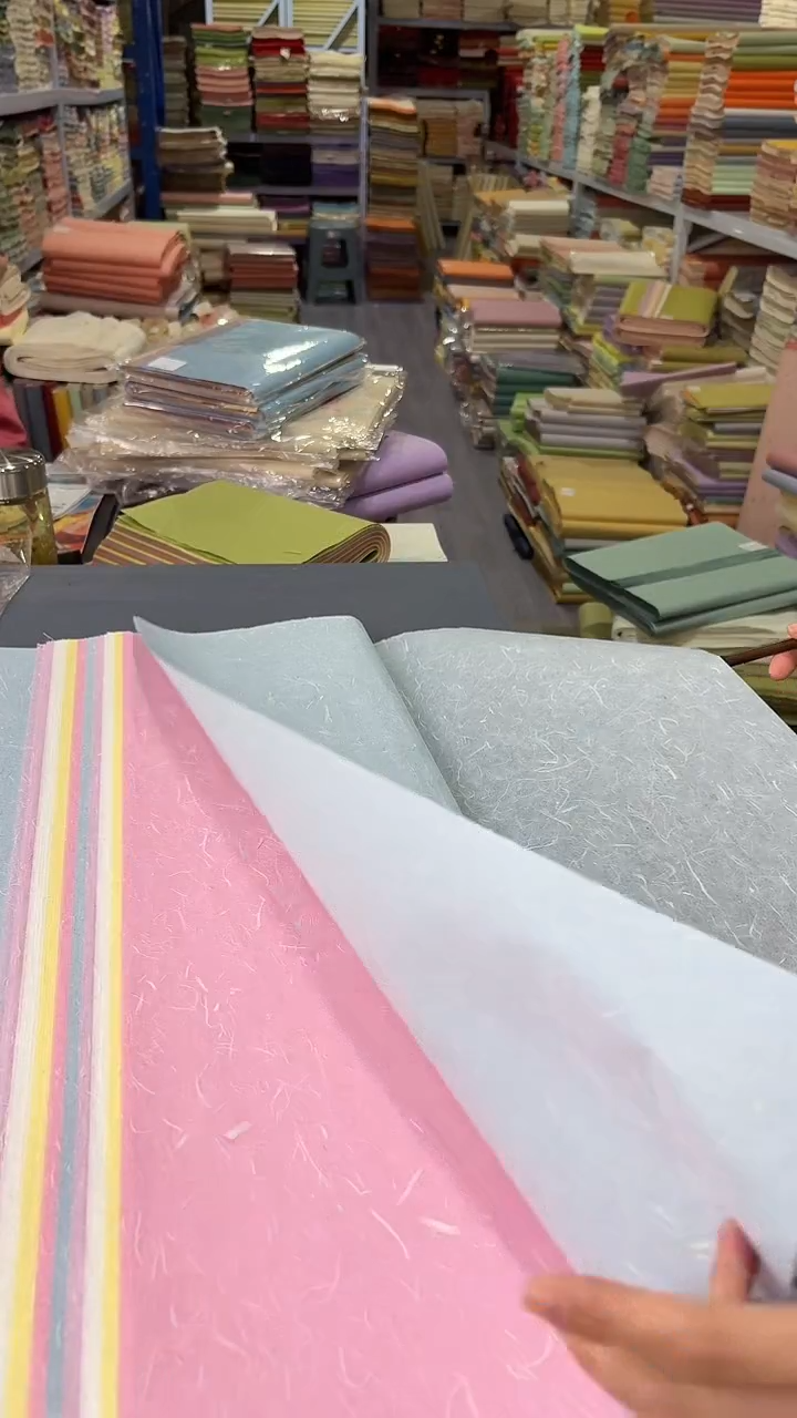 四尺整张雁楮清水五色50张