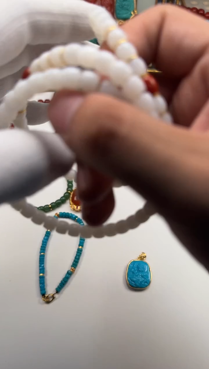 未镶嵌绿松石配饰配饰鼓*～手串手串