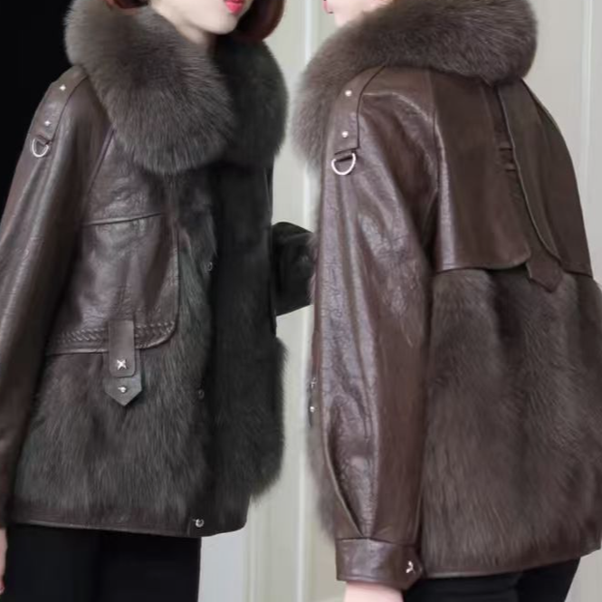 A018时尚女生秋冬款百搭外套