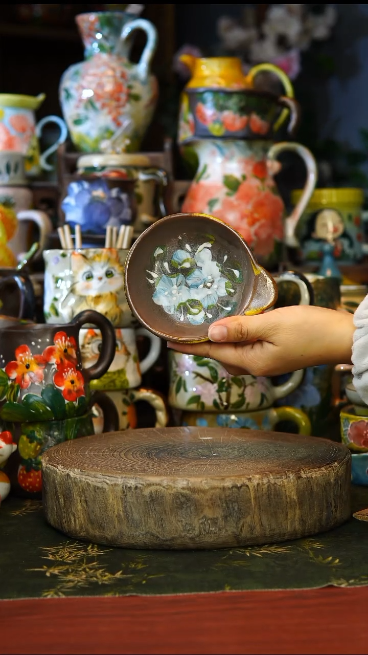 陶瓷8景德镇手工手绘釉下彩