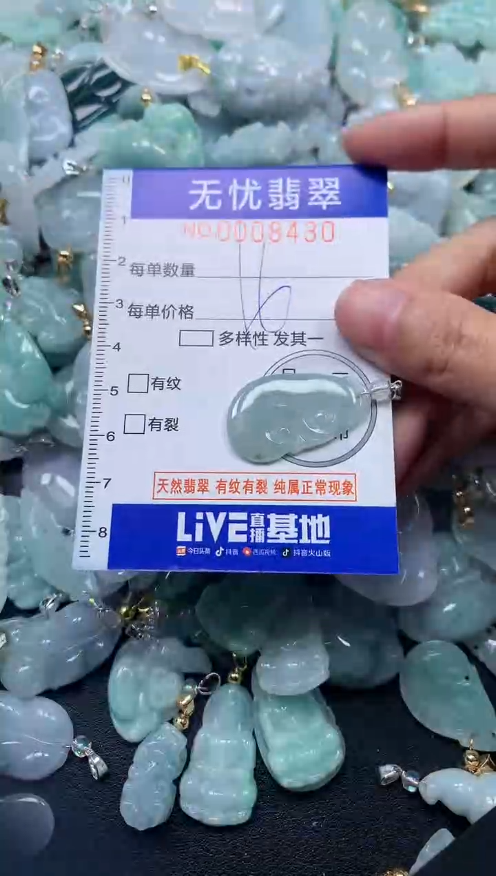 颈饰未镶嵌翡翠8430