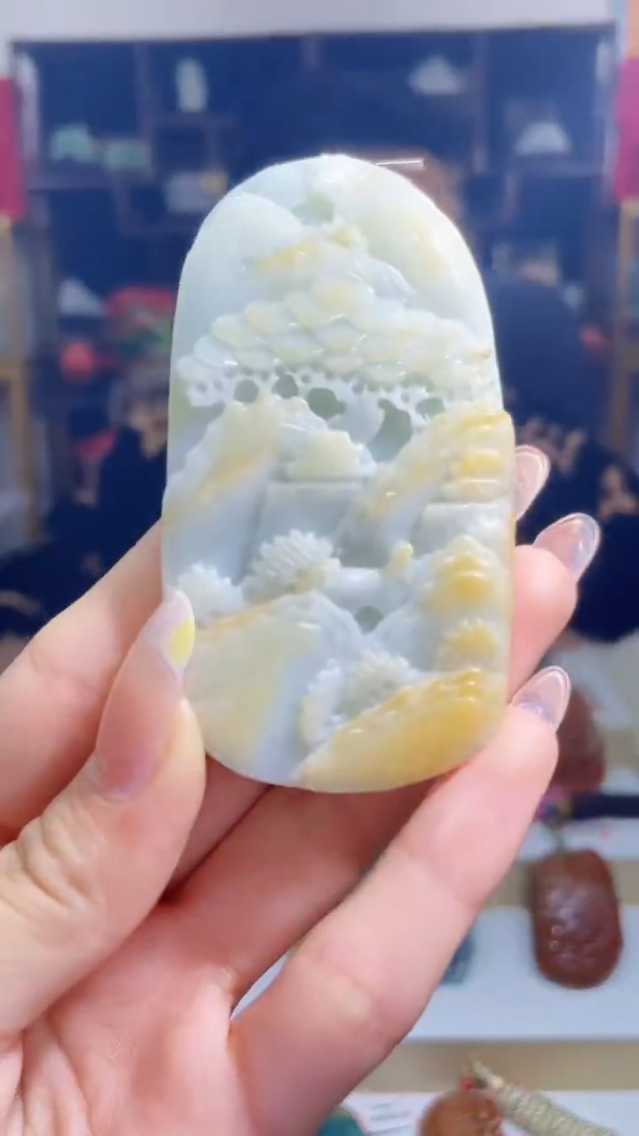 翡翠未镶嵌吊坠(不含链)W87