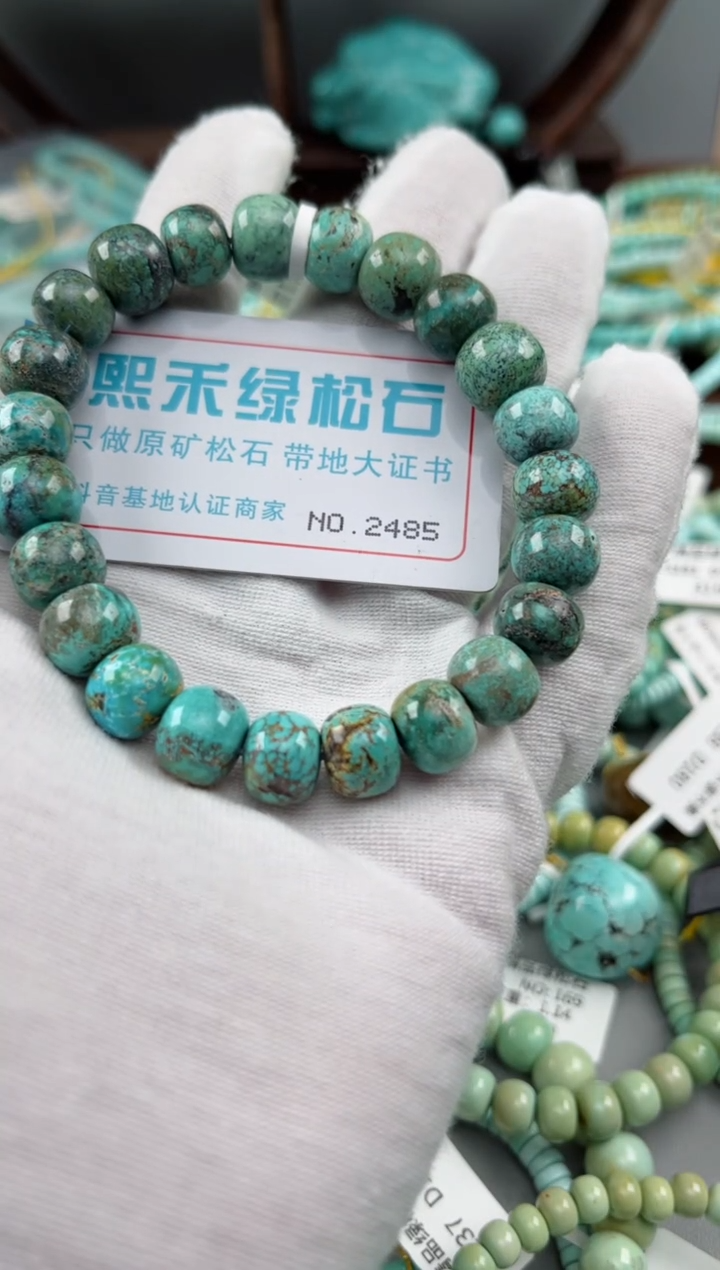 未镶嵌绿松石松石2485