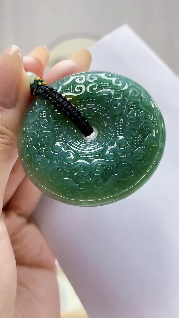 未镶嵌定制翡翠5028MM-毛货挂件92